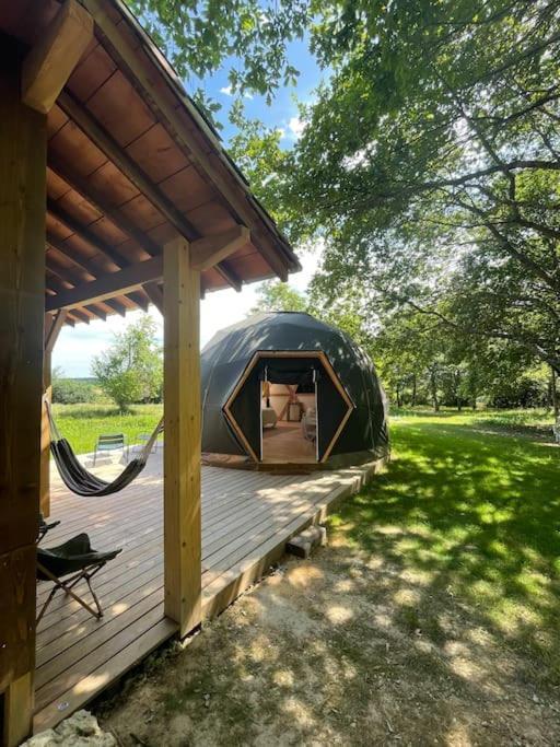 Dome Insolite Lichen Jacuzzi Et Petits-Dejeuners Inclus Gondrin エクステリア 写真